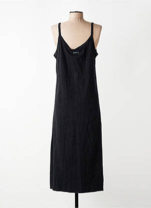Robe mi-longue sans manche sans manche noir ROSE GARDEN femme