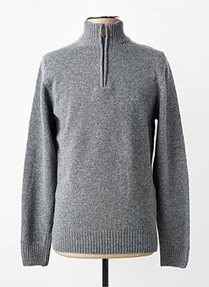 Pull col camionneur manches longues gris DAYTONA homme