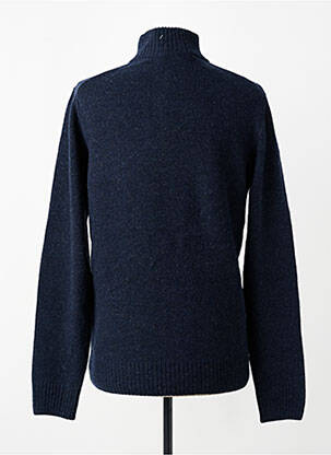 Pull col camionneur manches longues bleu fonce DAYTONA homme