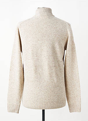 Pull col camionneur manches longues beige DAYTONA homme