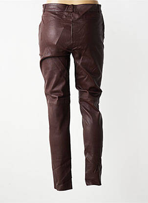 Pantalon slim taille normale taille normale marron ROSE GARDEN femme
