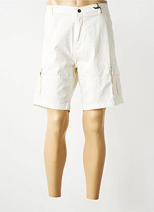 Bermuda stretch taille normale blanc ROSE GARDEN homme
