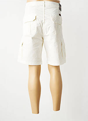 Bermuda stretch taille normale blanc ROSE GARDEN homme
