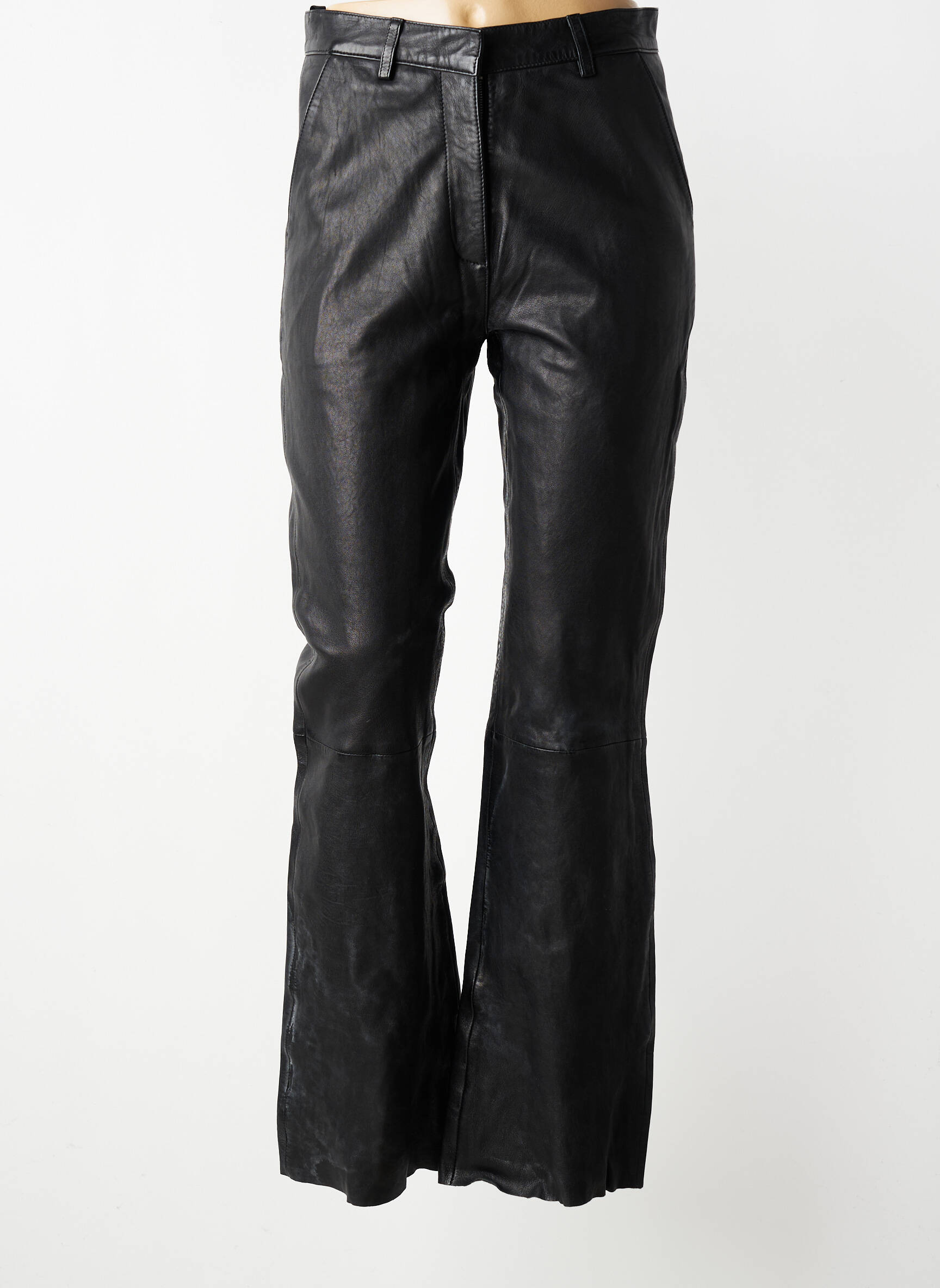 Pantalon flare taille normale taille normale noir ROSE GARDEN femme
