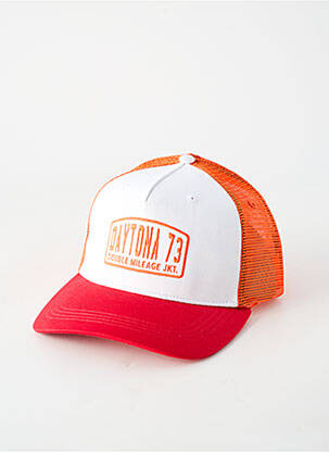 Casquette visière souple orange DAYTONA homme