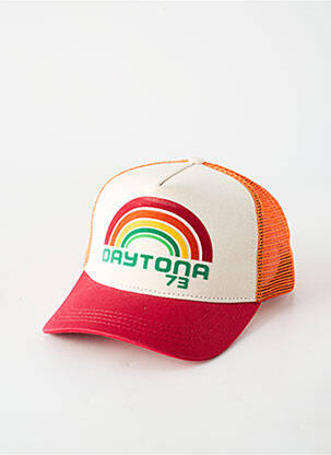 Casquette visière souple rouge DAYTONA homme