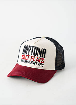 Casquette visière souple blanc DAYTONA homme