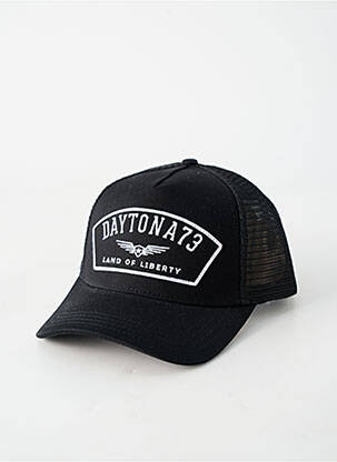 Casquette visière souple noir DAYTONA homme