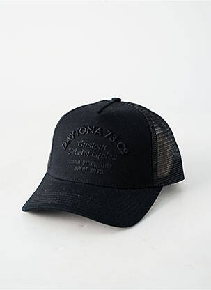 Casquette visière souple noir DAYTONA homme