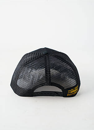 Casquette visière souple noir DAYTONA homme