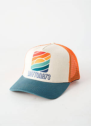 Casquette visière souple orange DAYTONA homme