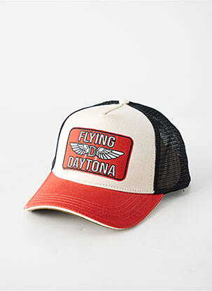 Casquette visière souple rouge DAYTONA homme