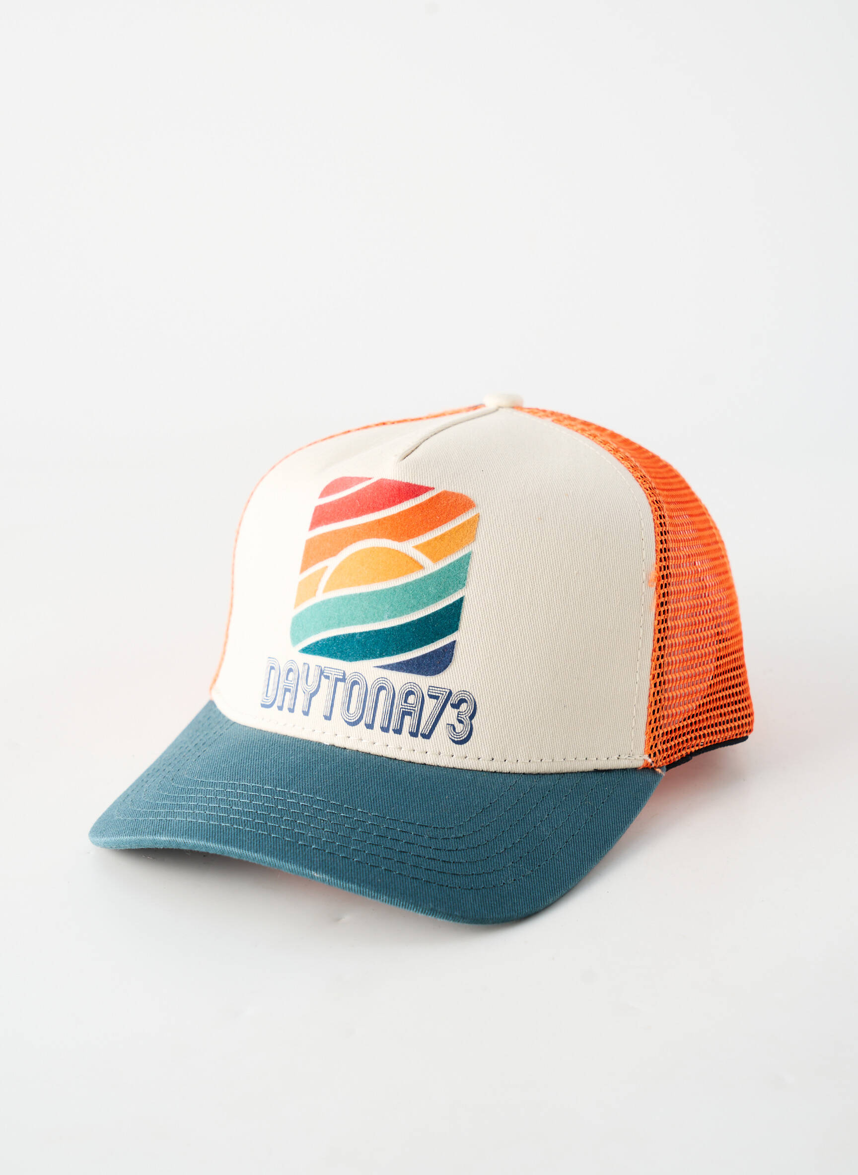 Casquette visière souple orange DAYTONA homme