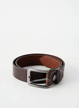 Ceinture coutures renforcées marron DAYTONA homme