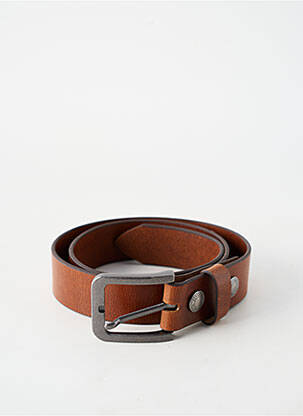Ceinture coutures renforcées marron DAYTONA homme