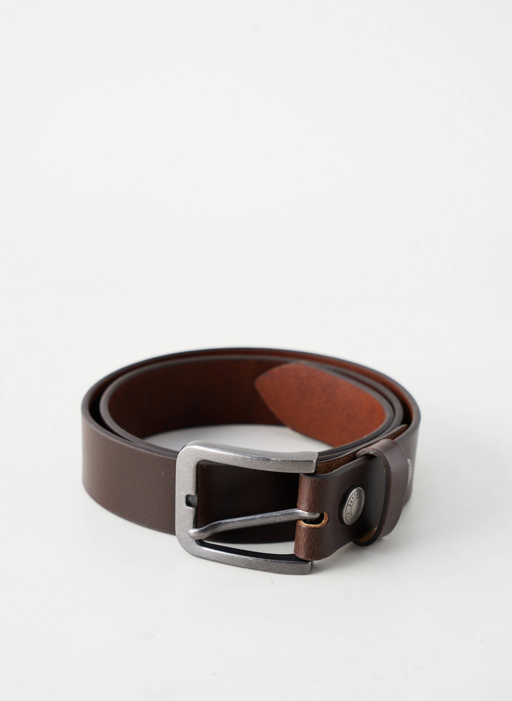 Ceinture coutures renforcées marron DAYTONA homme