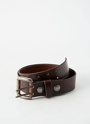 Ceinture coutures renforcées marron DAYTONA homme