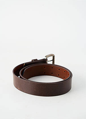 Ceinture coutures renforcées marron DAYTONA homme