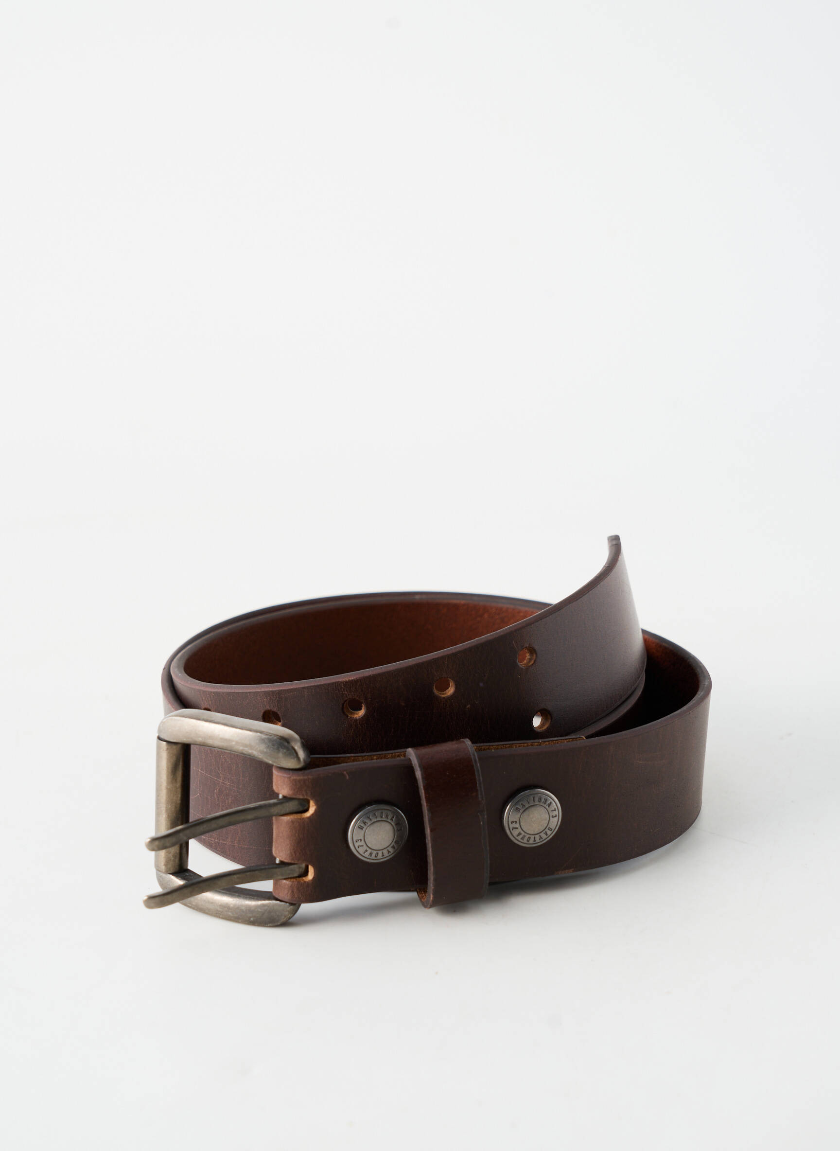 Ceinture coutures renforcées marron DAYTONA homme