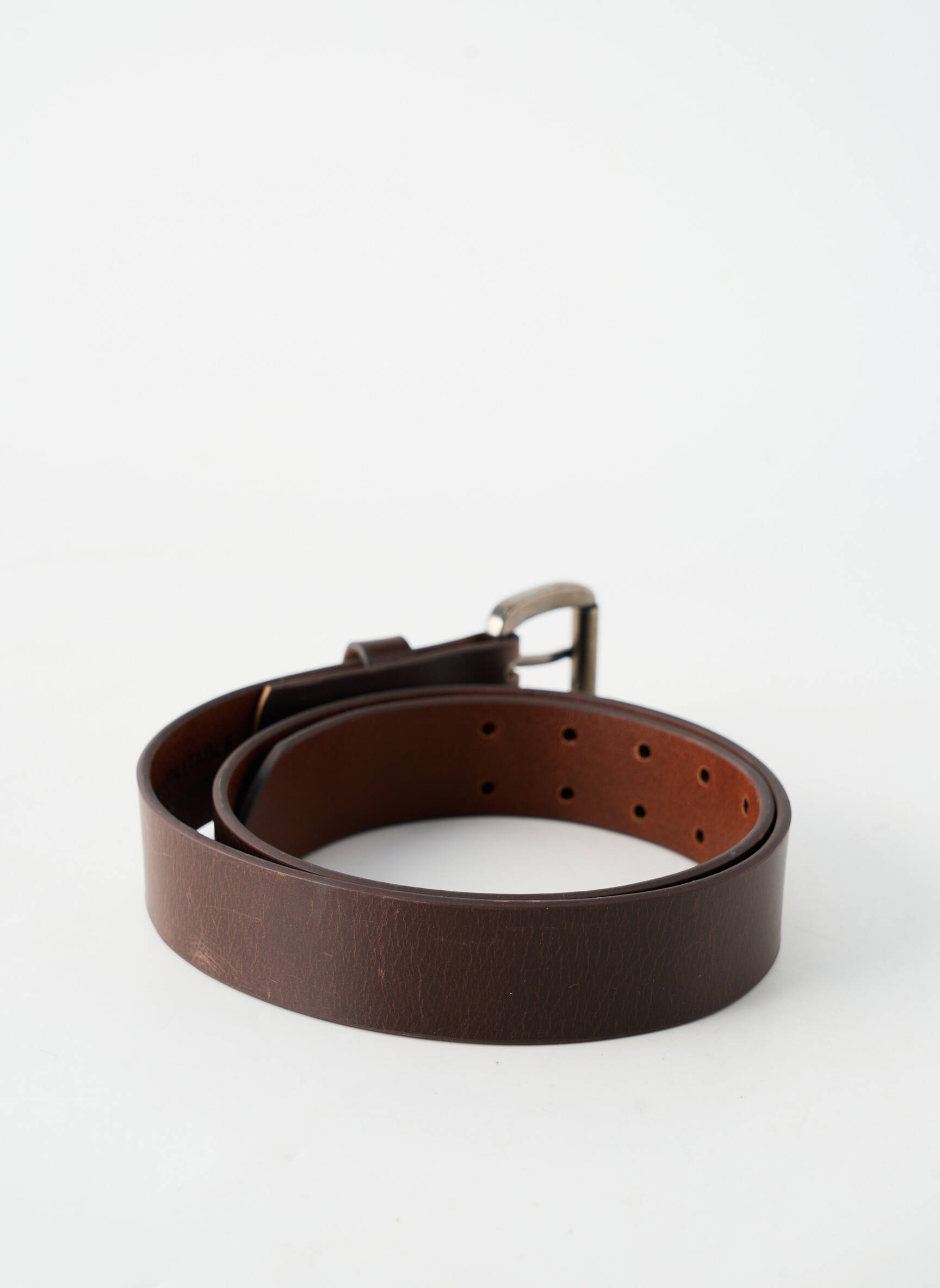 Ceinture coutures renforcées marron DAYTONA homme
