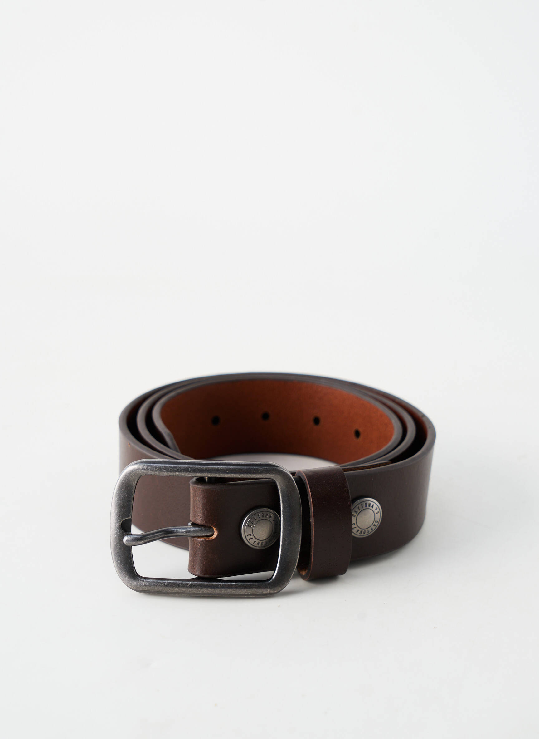 Ceinture coutures renforcées marron DAYTONA homme