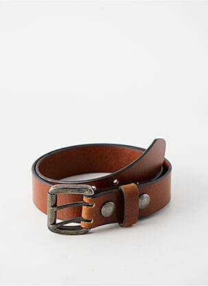 Ceinture coutures renforcées marron DAYTONA homme
