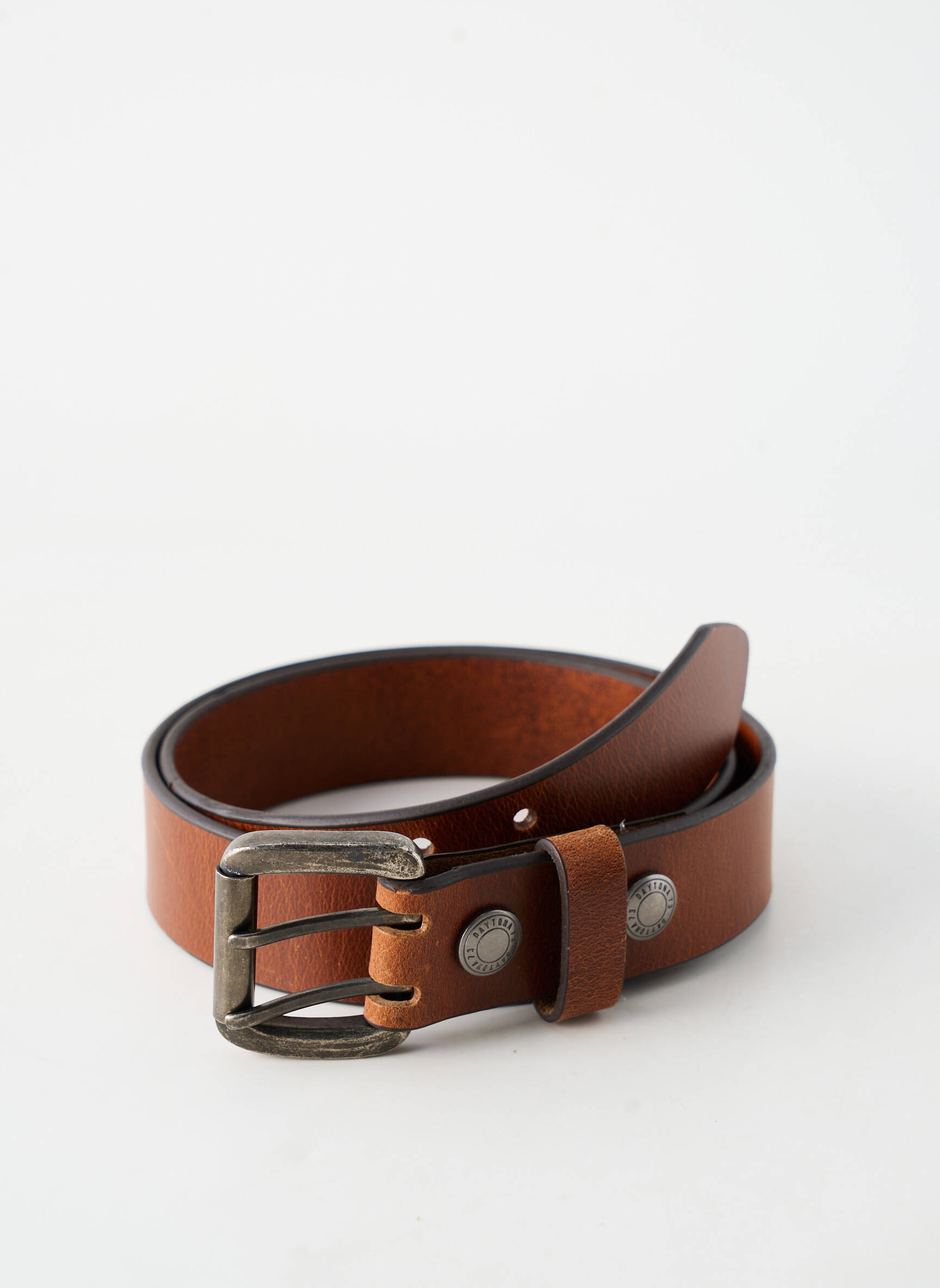 Ceinture coutures renforcées marron DAYTONA homme