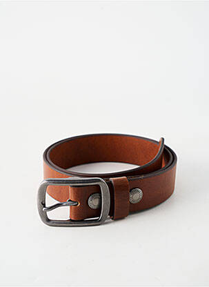 Ceinture coutures renforcées marron DAYTONA homme