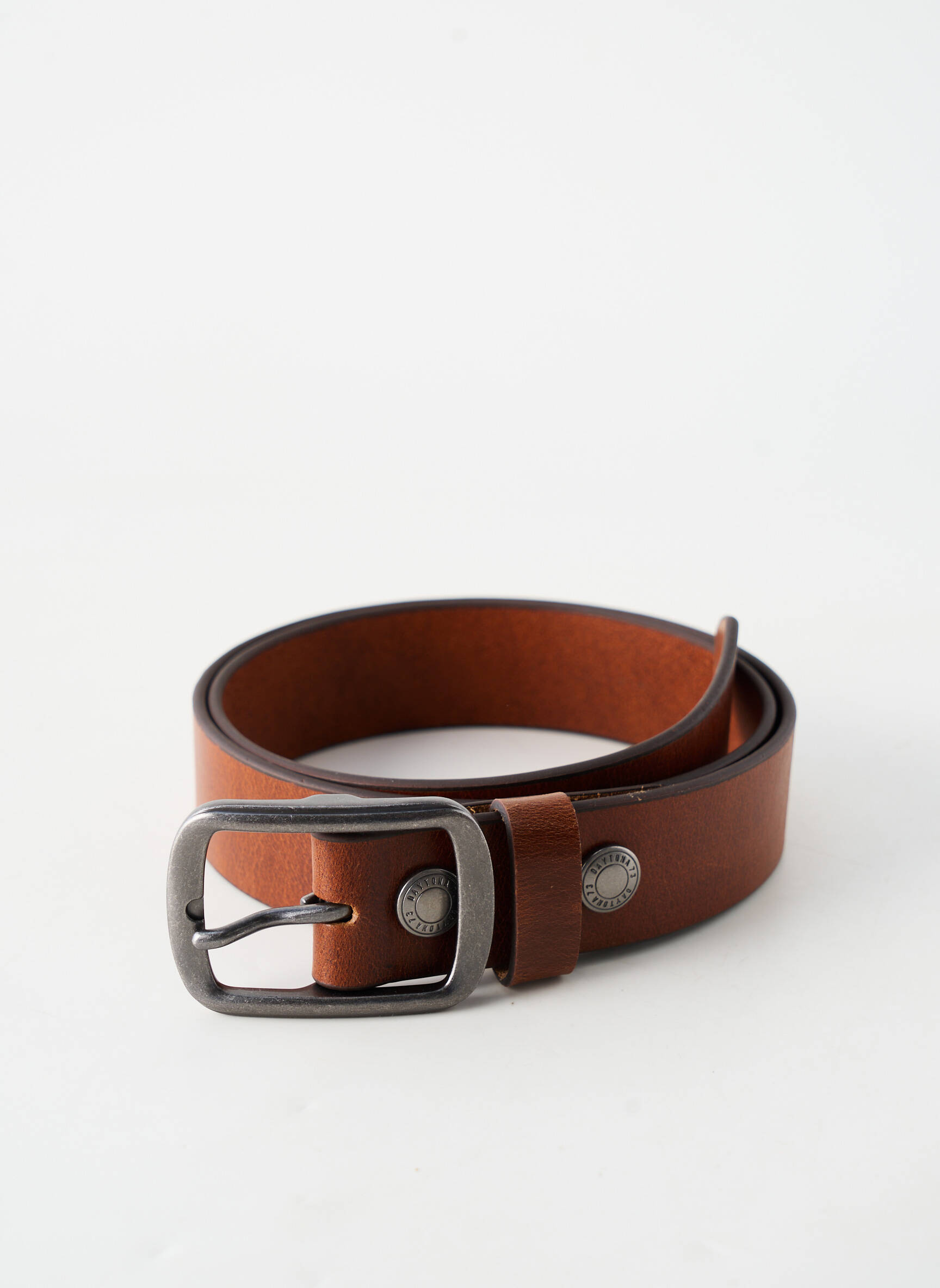 Ceinture coutures renforcées marron DAYTONA homme