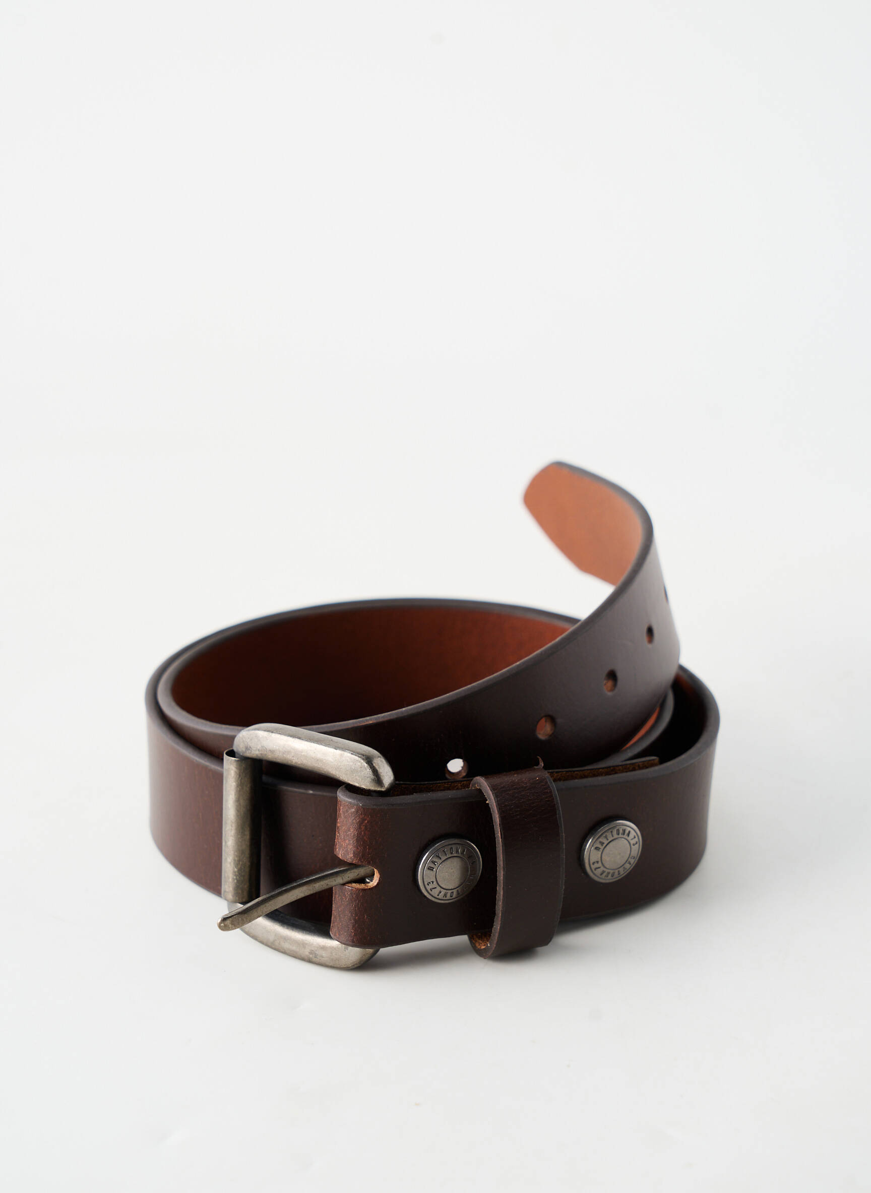 Ceinture coutures renforcées marron DAYTONA homme