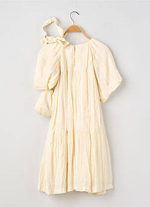Robe courte doublure manches courtes beige NOPPIES fille