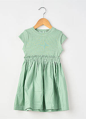 Robe courte doublure manches courtes vert MAYORAL fille