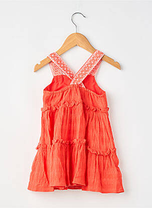 Robe courte sans manche sans manche rouge MAYORAL fille
