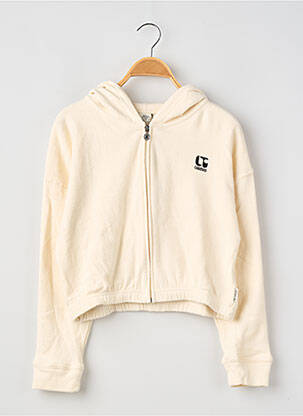 Veste casual resserrée sur le bas beige LE TEMPS DES CERISES fille