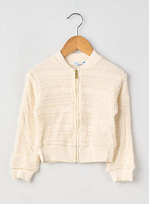 Veste casual col rond beige MAYORAL fille