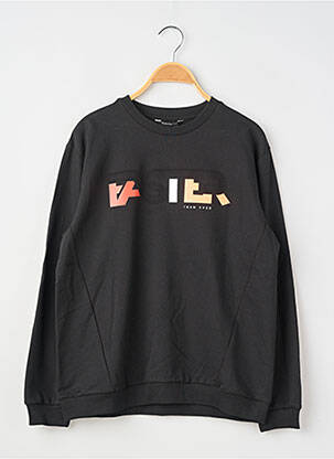 Sweat-shirt coupe droite manches longues noir NUKUTAVAKE garçon
