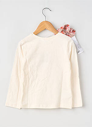 T-shirt coupe droite manches longues beige MAYORAL fille