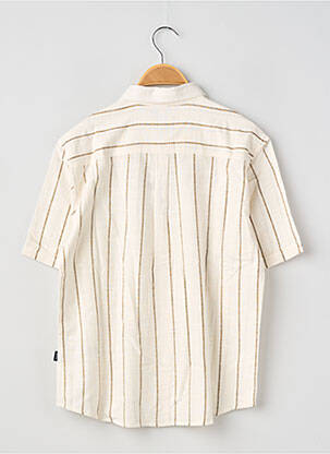 Chemise manches courtes imprimé rayures beige TIFFOSI garçon