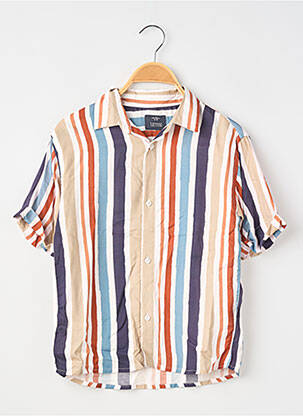 Chemise manches courtes tissage popeline bleu TIFFOSI garçon
