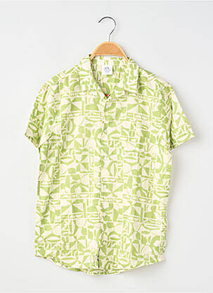 Chemise manches courtes imprimé fantaisie vert ZY garçon