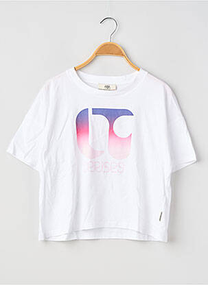 T-shirt sérigraphie floquée manches courtes blanc LE TEMPS DES CERISES garçon