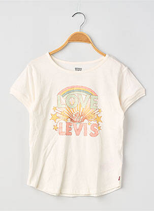 T-shirt coupe droite manches courtes blanc LEVI'S fille