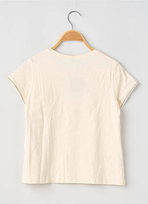 T-shirt coupe droite manches courtes beige MAYORAL fille
