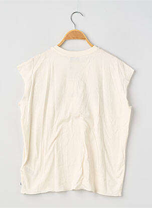 T-shirt coupe droite manches courtes beige LE TEMPS DES CERISES fille
