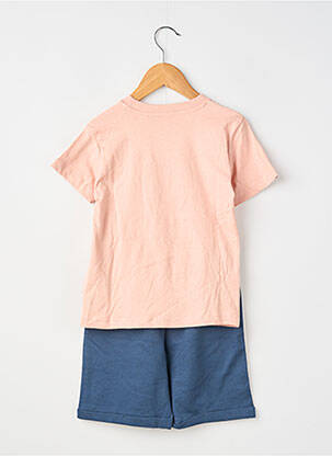 Ensemble short sérigraphie floquée orange ZY garçon
