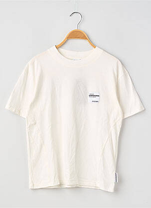 T-shirt sérigraphie floquée manches courtes blanc LE TEMPS DES CERISES enfant
