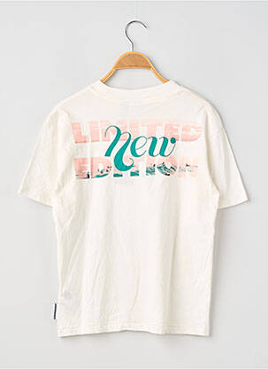 T-shirt sérigraphie floquée manches courtes blanc LE TEMPS DES CERISES enfant