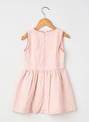 Robe courte doublure sans manche orange BOBOLI fille