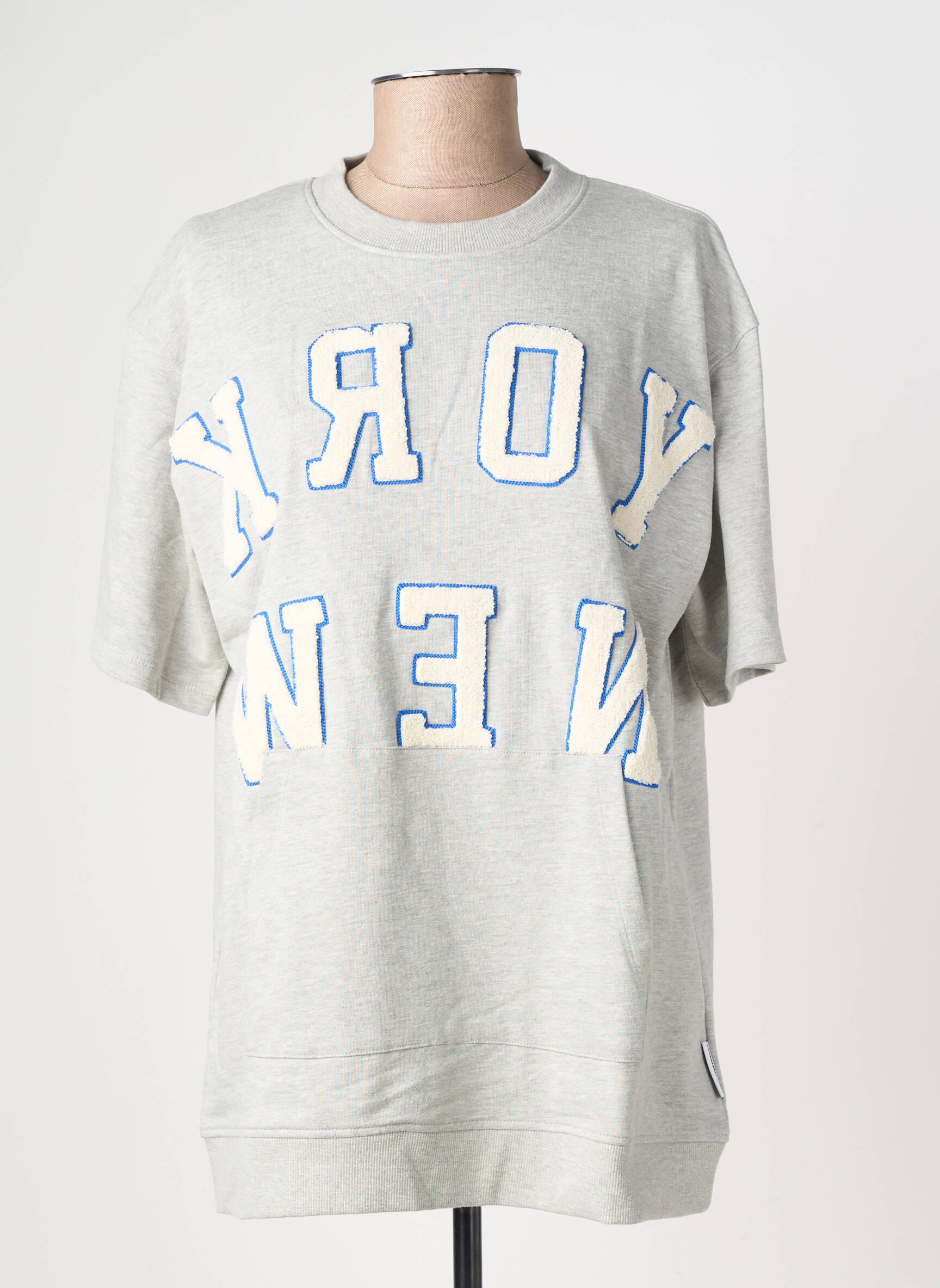 T-shirt coupe droite manches courtes gris LE TEMPS DES CERISES fille