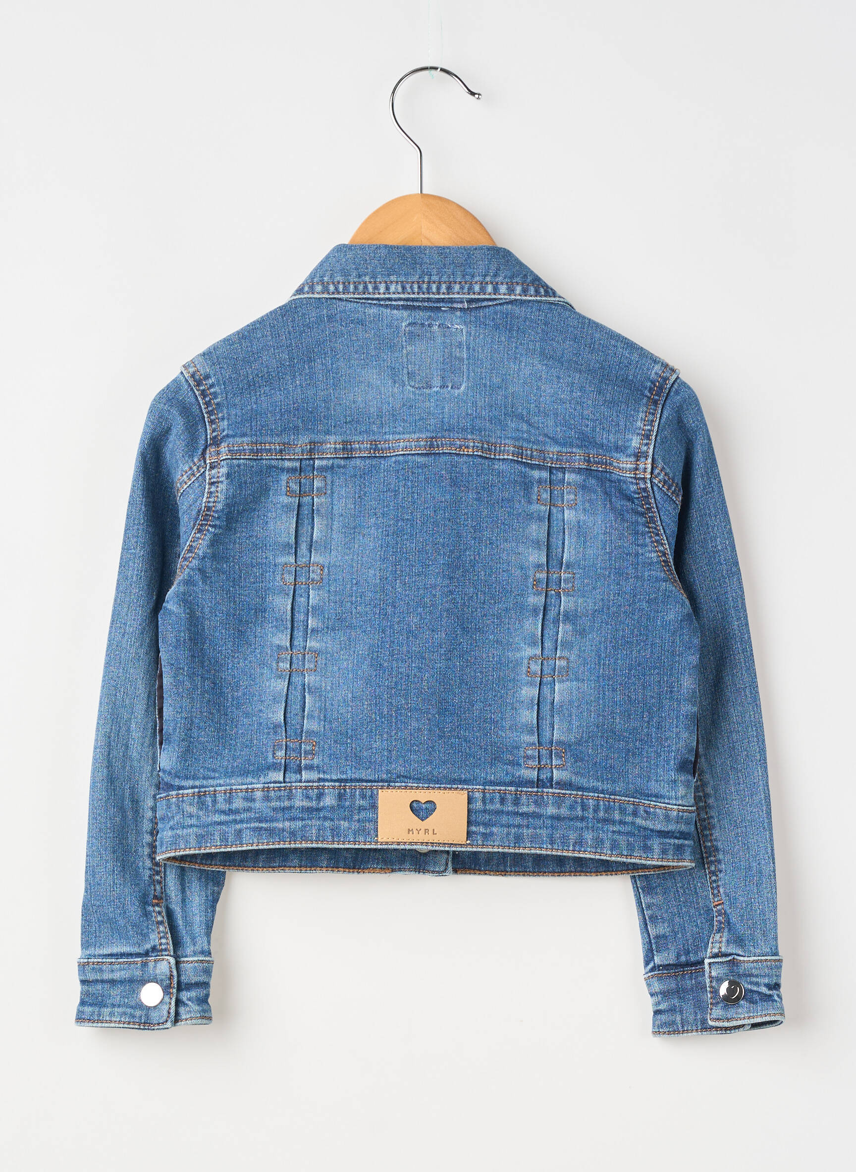 Veste casual col chemisier bleu MAYORAL fille